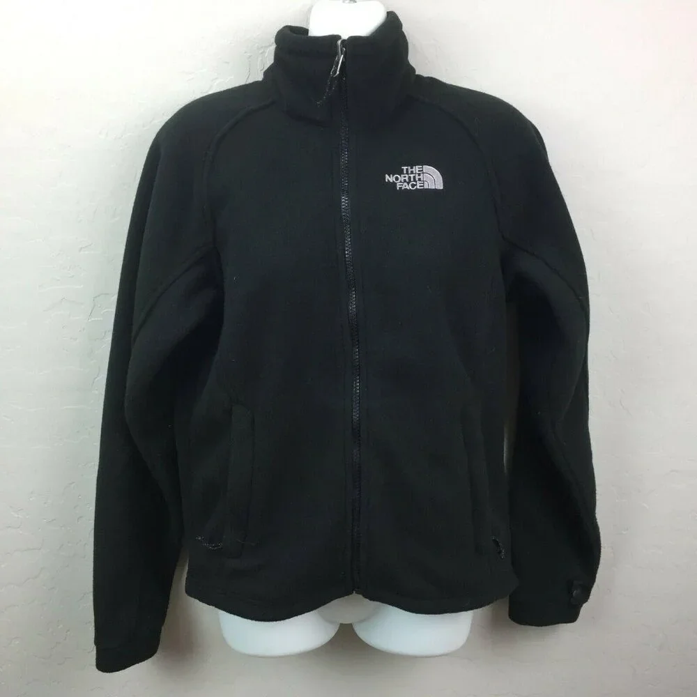 North Face Women's Regular Black Zip Up Pockets Jacket Size XS